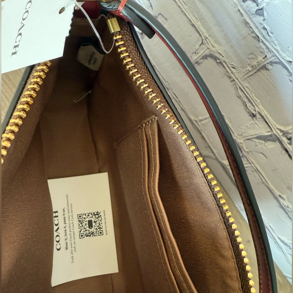 NWT Coach Nolita 19 Cherry Print Tan/Gold Graduation Gift Set+One Chain Extender - Picture 11 of 15